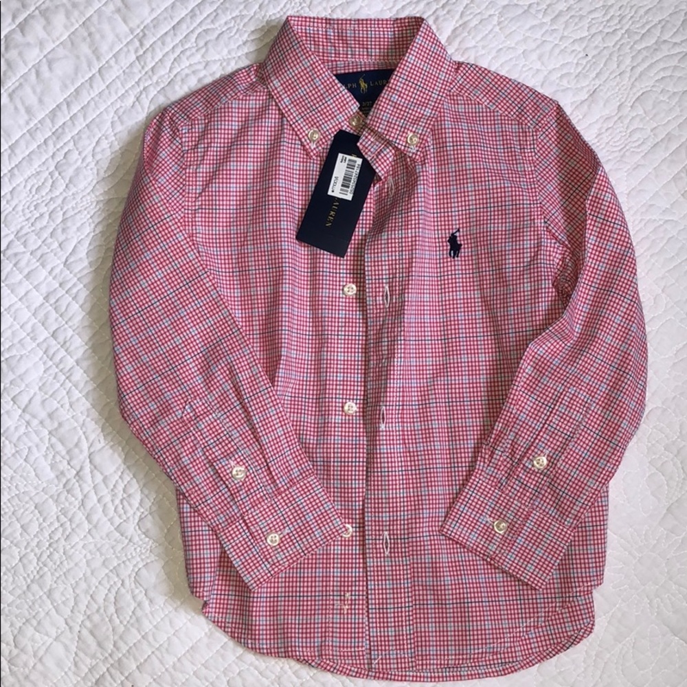 NWT -3t Button down shirt Ralph Lauren
